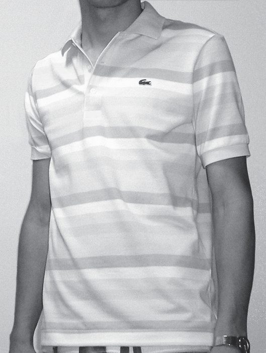 Playera tipo polo piqué — Gris
