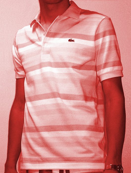 Playera tipo polo piqué — Rojo