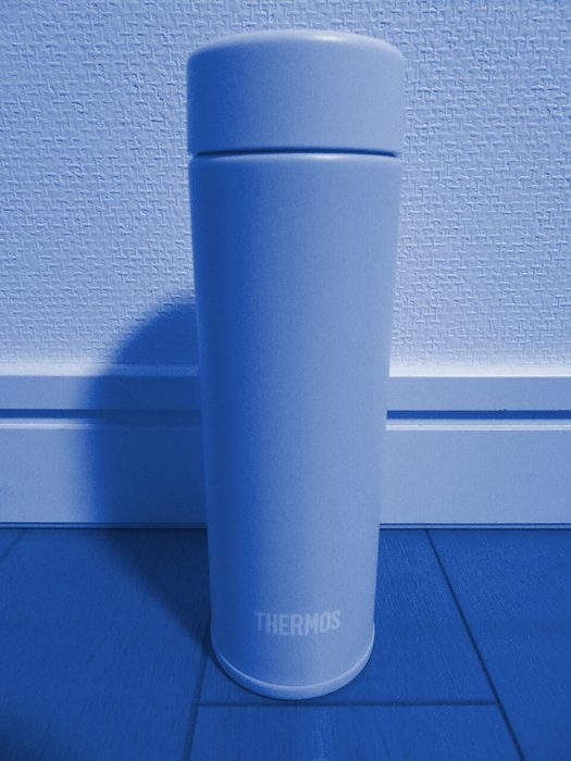 Termo de acero 600ml — Azul