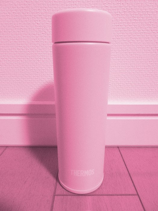 Termo de acero 600ml — Rosa