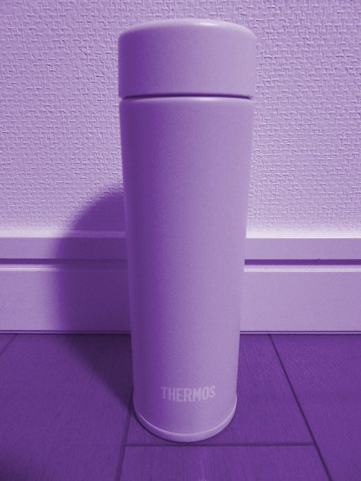 Termo de acero 600ml — Morado