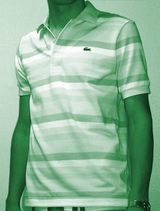 Playera tipo polo piqué — Verde