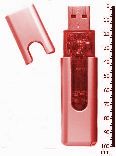 Memoria USB metálica 32GB — Rojo