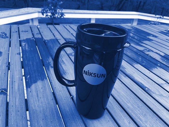 Termo deportivo 750ml con infusor — Azul