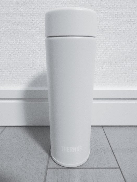 Termo de acero 600ml — Plateado