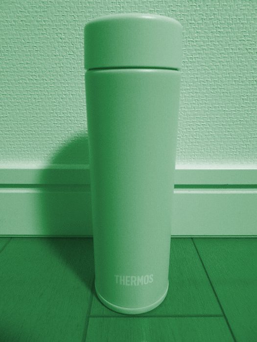 Termo de acero 600ml — Verde