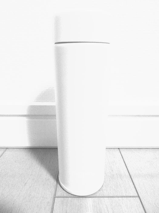 Termo de acero 600ml — Blanco