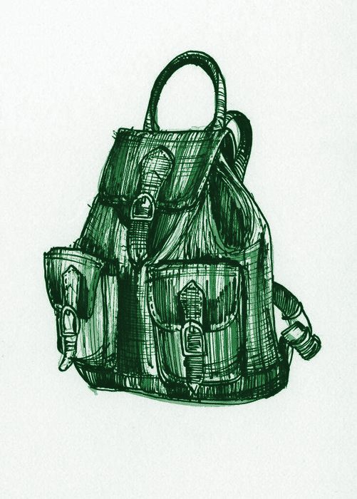Mochila antirrobo con candado — Verde