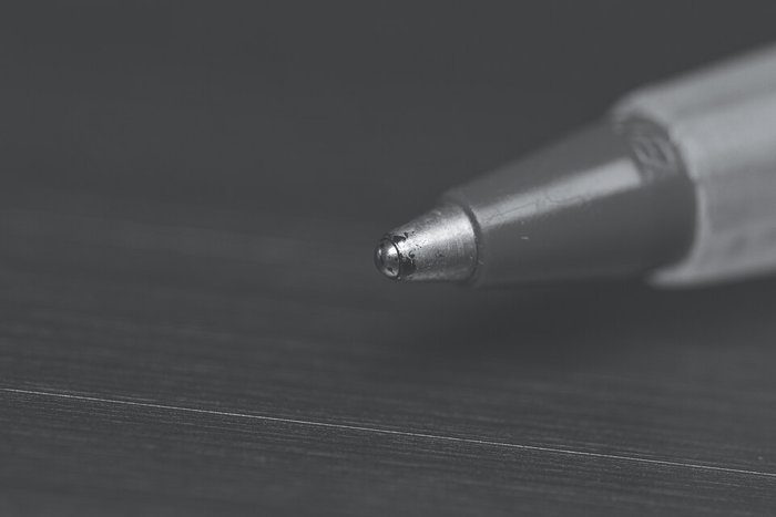 Bolígrafo metálico con stylus — Plateado