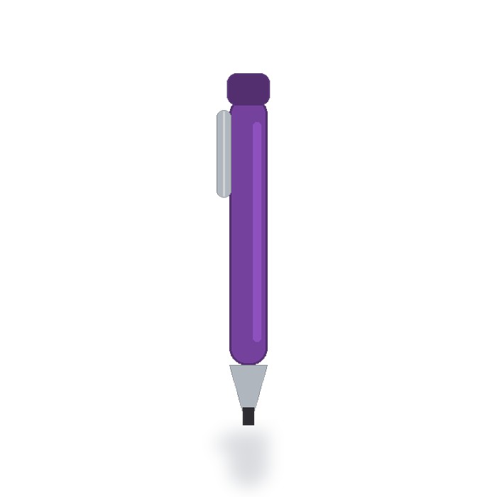 Bolígrafo touch con stylus Económica — Morado