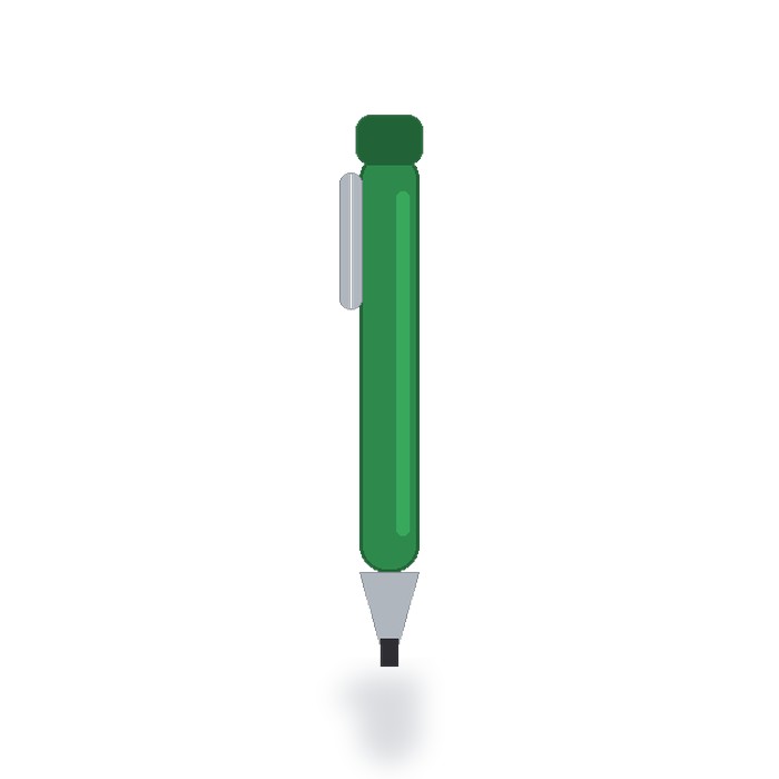 Bolígrafo touch con stylus Económica — Verde