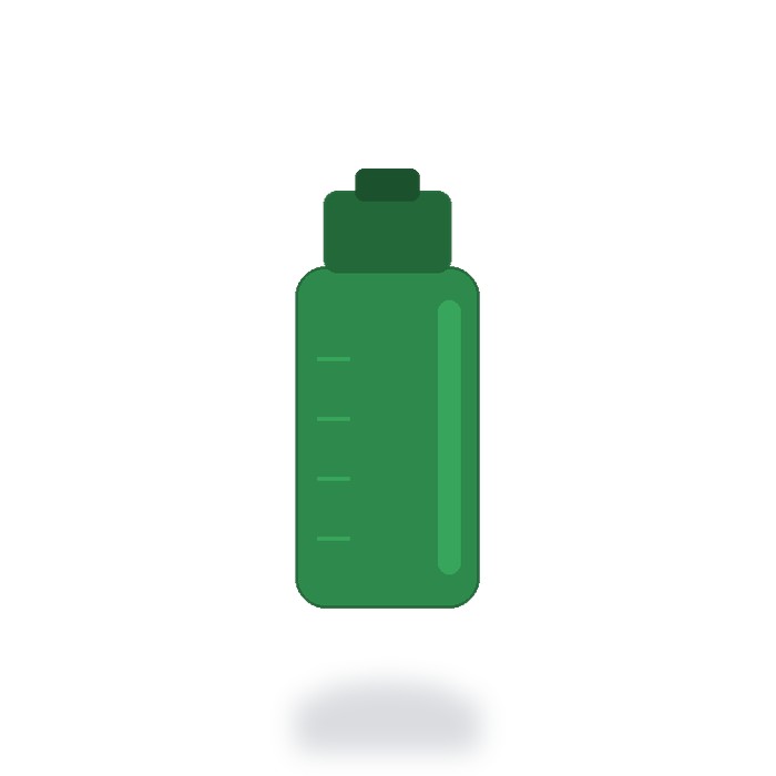 Cilindro deportivo 1 litro Premium — Verde