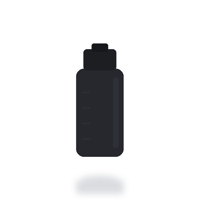 Cilindro deportivo 1 litro — Negro