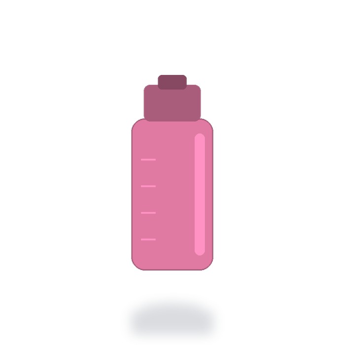 Cilindro deportivo 1 litro — Rosa
