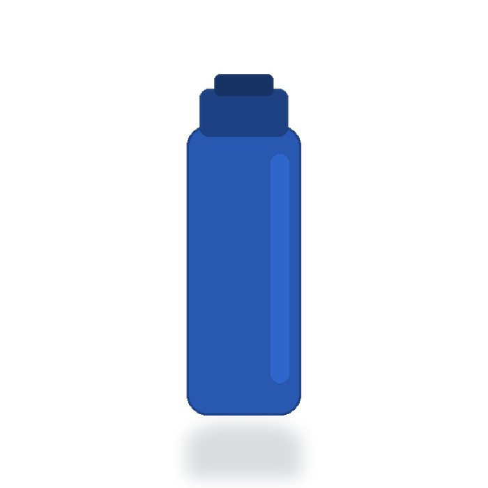 Cilindro de aluminio 750ml Premium — Azul