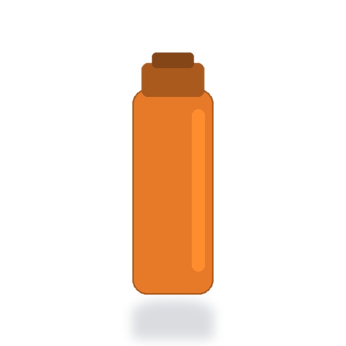 Cilindro de aluminio 750ml — Naranja