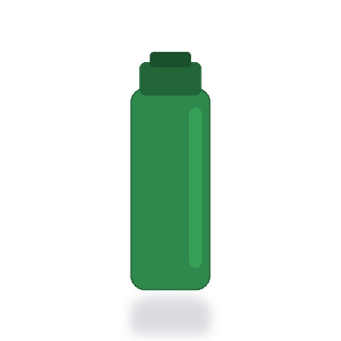 Cilindro de aluminio 750ml — Verde