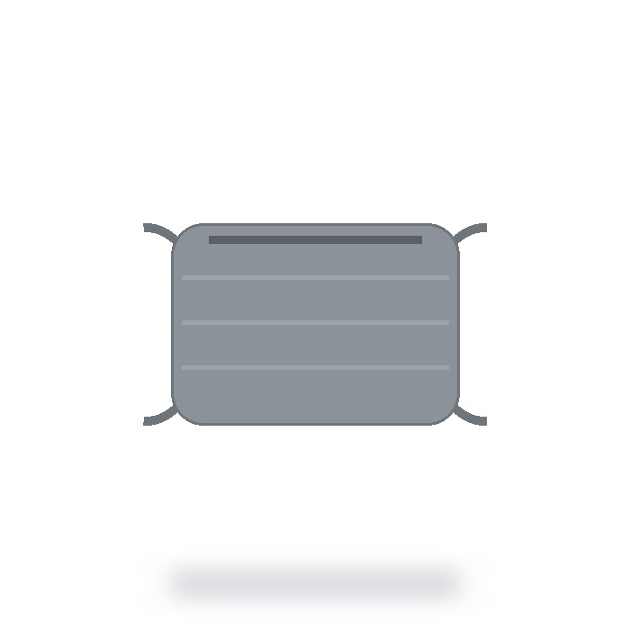 Cubrebocas de tela reutilizable — Gris