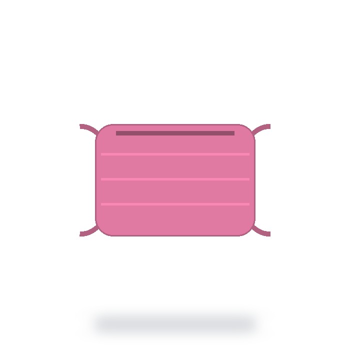 Cubrebocas de tela reutilizable — Rosa