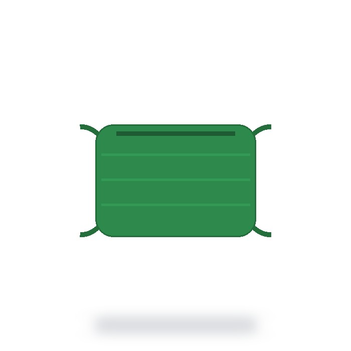 Cubrebocas de tela reutilizable — Verde