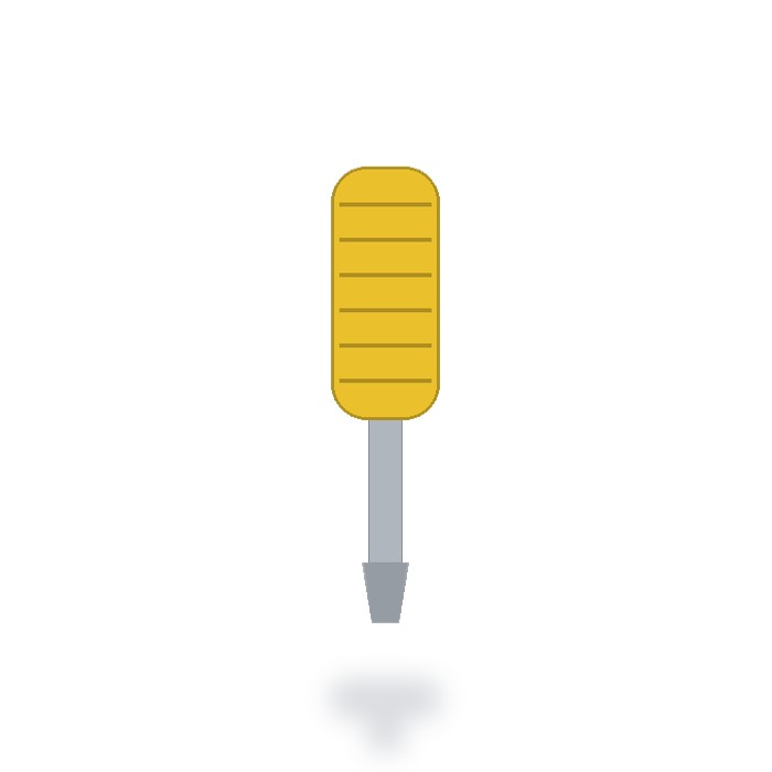 Juego de destornilladores 6 piezas — Amarillo