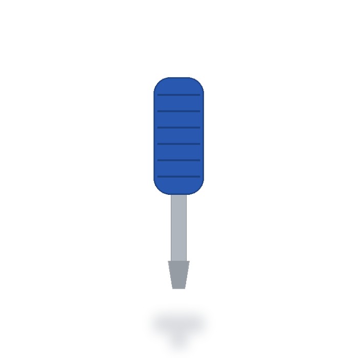 Juego de destornilladores 6 piezas — Azul
