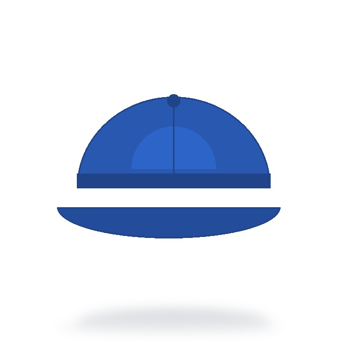 Gorra trucker 5 paneles — Azul