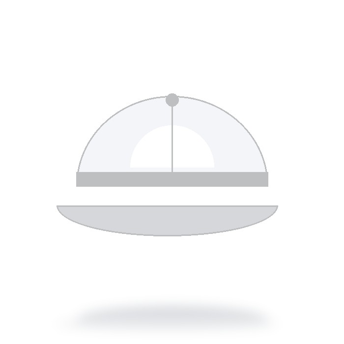 Gorra trucker 5 paneles — Blanco