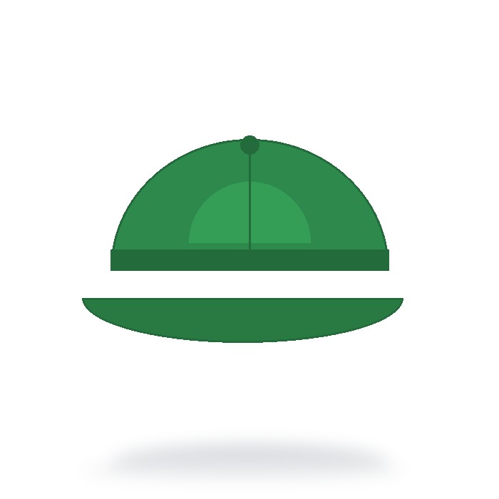 Gorra trucker 5 paneles — Verde
