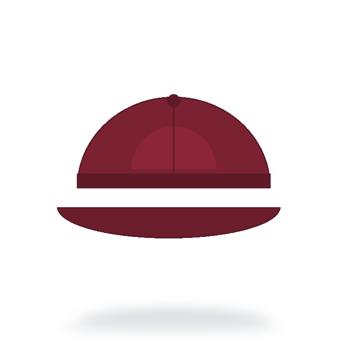 Gorra trucker 5 paneles — Vino