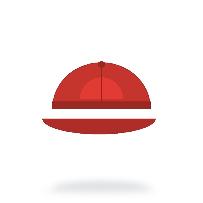 Gorra deportiva dry-fit — Rojo
