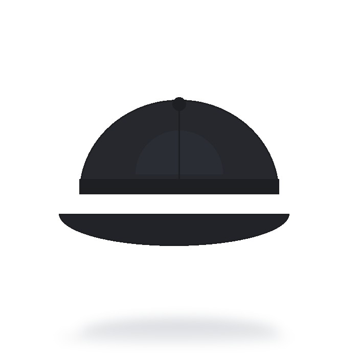 Gorra trucker 5 paneles Económica — Negro