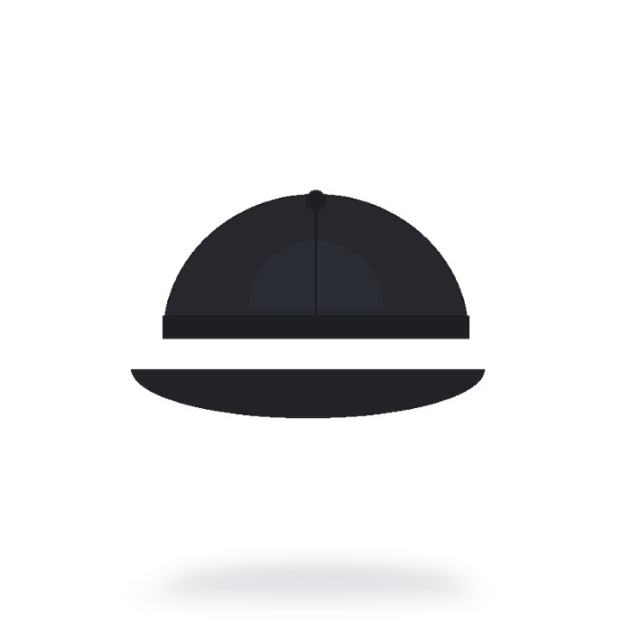 Gorra deportiva dry-fit Premium — Negro
