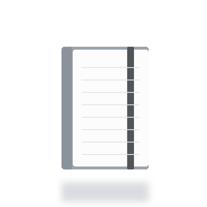 Libreta ejecutiva con bolígrafo — Gris