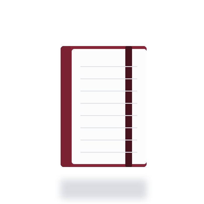 Libreta ejecutiva con bolígrafo — Vino
