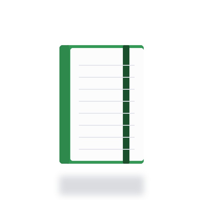 Libreta ejecutiva con bolígrafo Premium — Verde