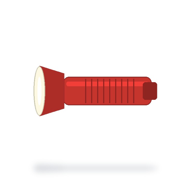 Linterna táctica recargable — Rojo