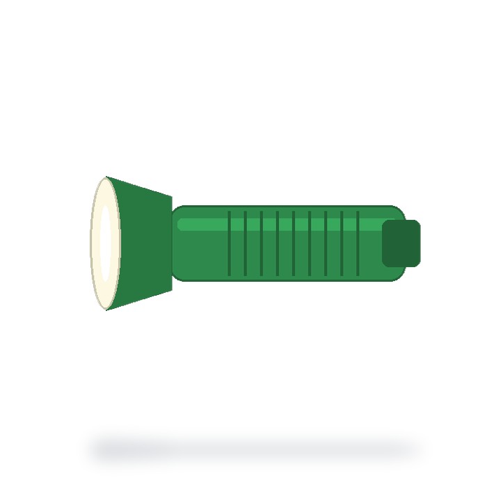Linterna táctica recargable — Verde