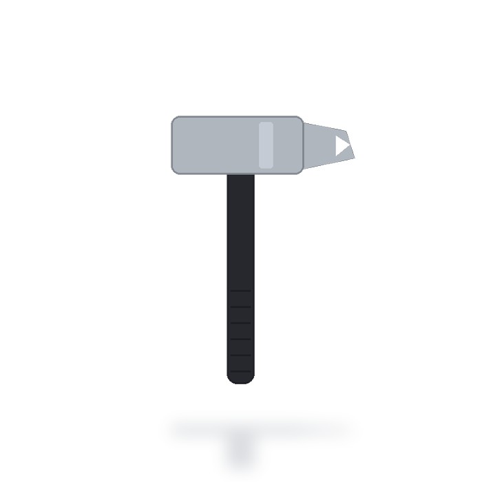 Martillo de uña 16 oz Económica — Negro
