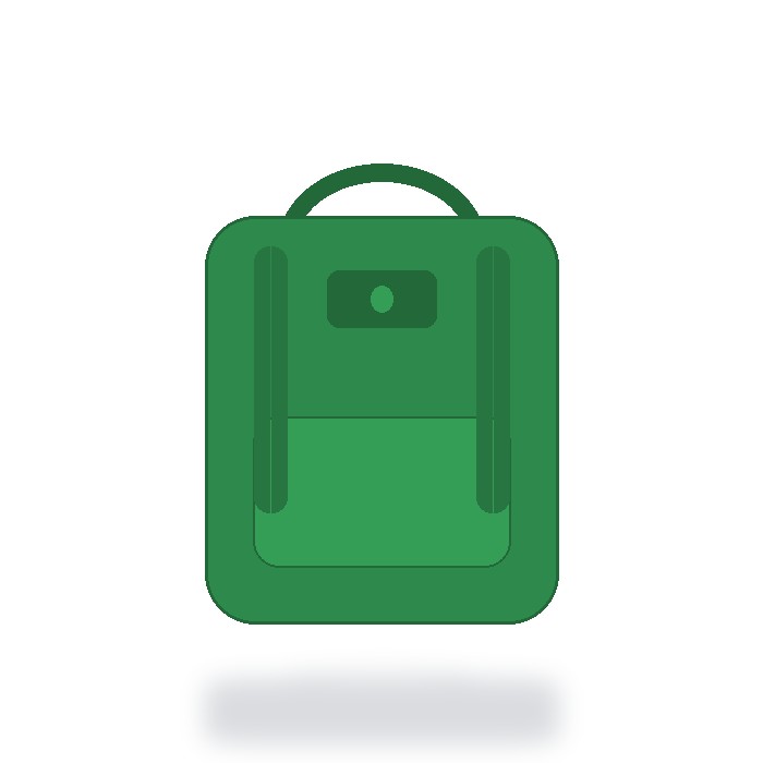 Mochila antirrobo con candado Premium — Verde