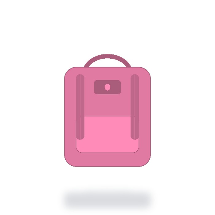 Mochila casual 18L Premium — Rosa