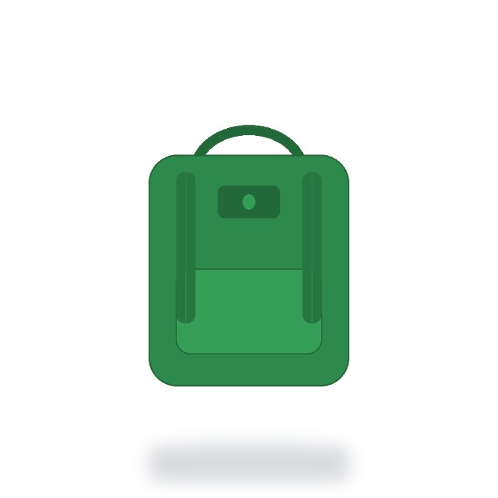 Mochila casual 18L Premium — Verde