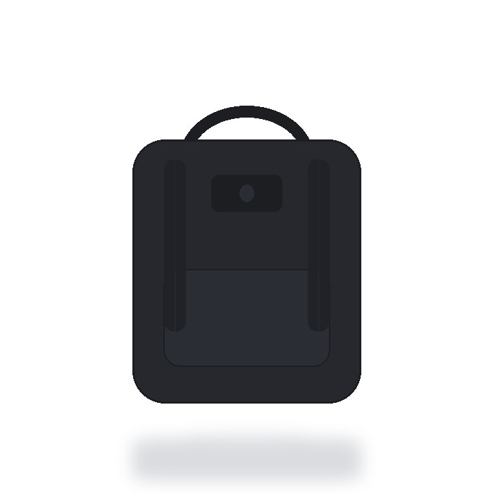 Mochila antirrobo con candado Económica — Negro