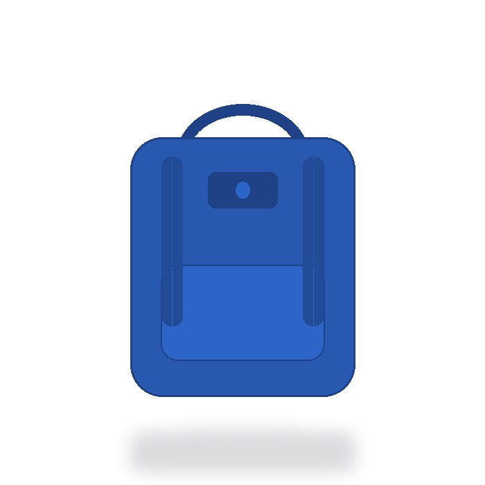 Mochila antirrobo con candado — Azul