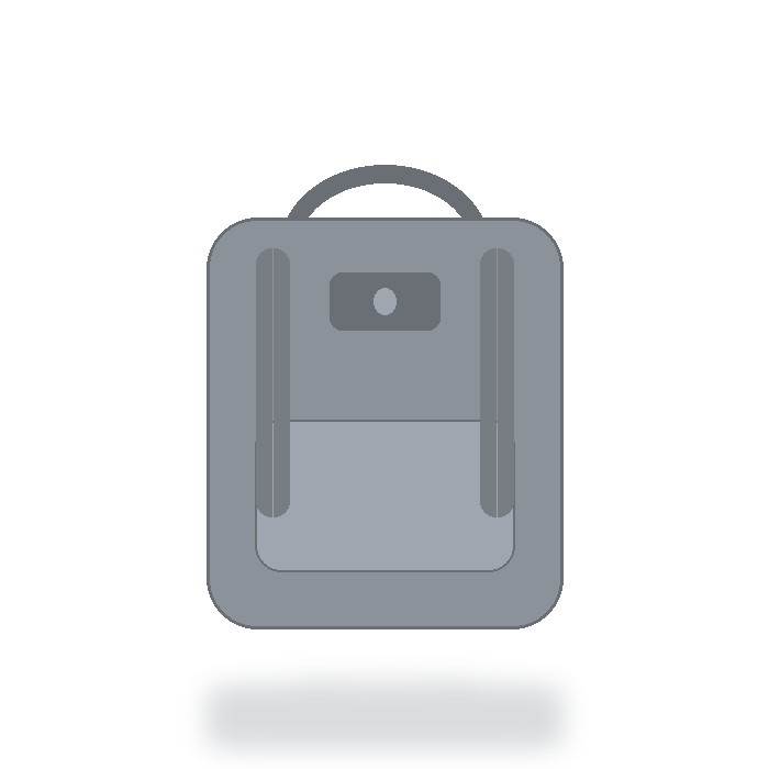 Mochila antirrobo con candado — Gris