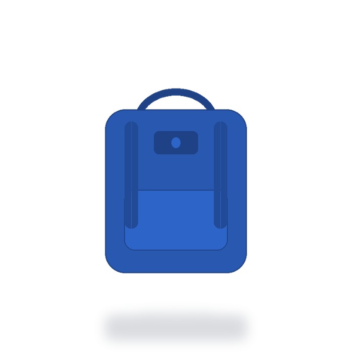 Mochila casual 18L — Azul