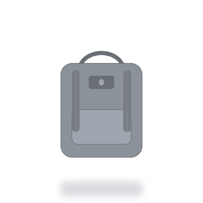 Mochila casual 18L — Gris