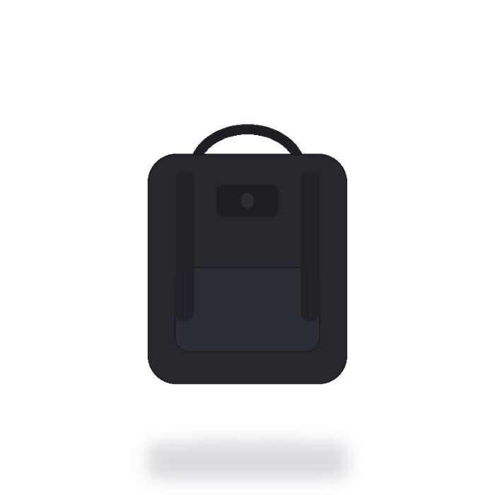 Mochila casual 18L — Negro