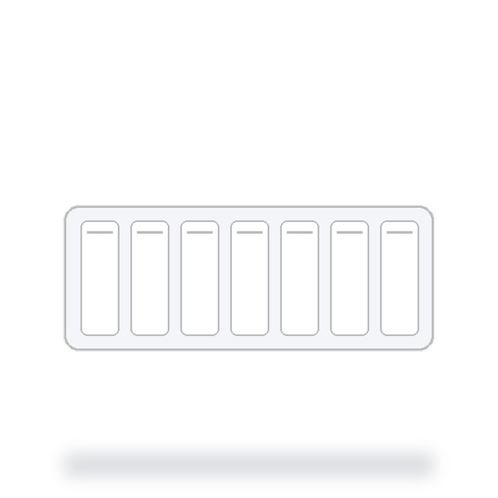 Pastillero semanal 7 días Económica — Blanco