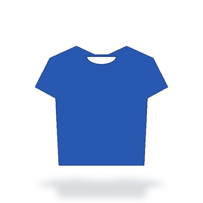 Playera de algodón 180g Premium — Azul